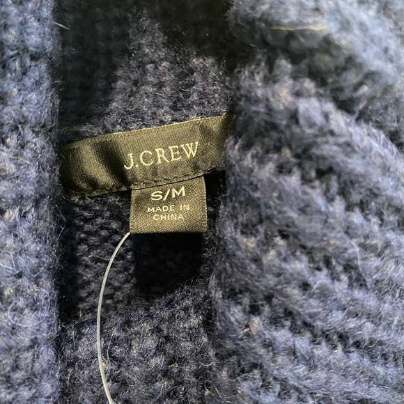 Jcrew sweater poncho in navy - Picture 3 of 3